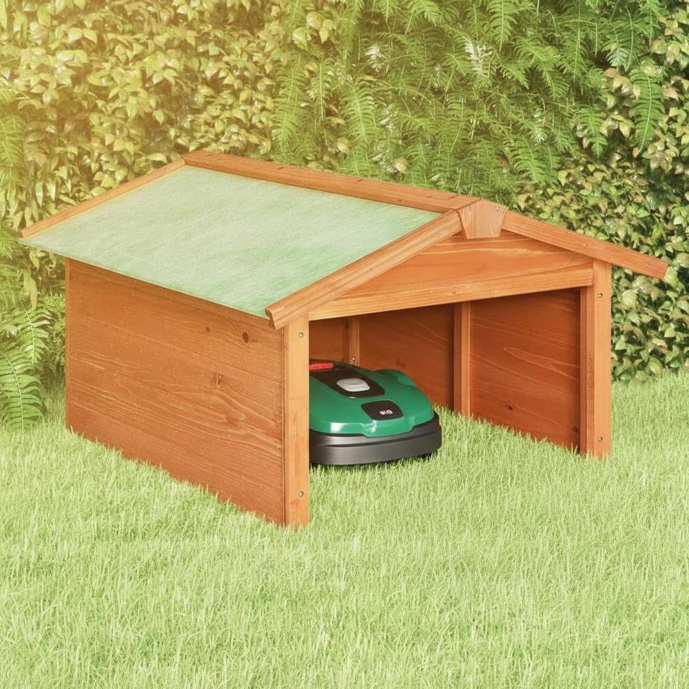 Robot Lawnmower Garage 72x87x50 Cm Solid Fir Wood