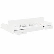 Letto matrimoniale | Letto per adulti | Struttura letto con contenitore Bianco 120 x 190 cm