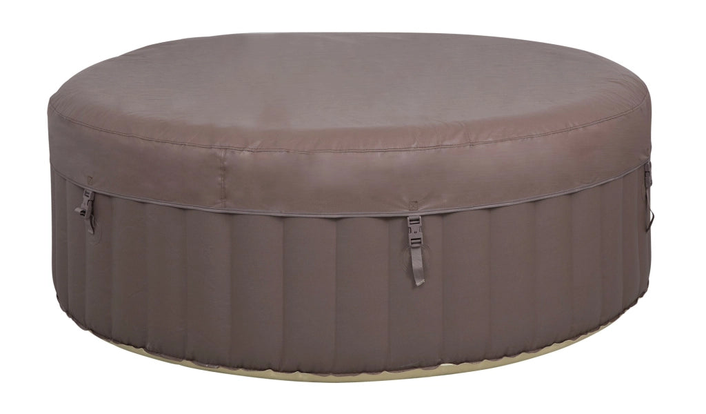 Vasca Idromassaggio da Esterno Gonfiabile Riscaldata 2-4 Posti Ø180x65 cm Ease.Zone Marrone