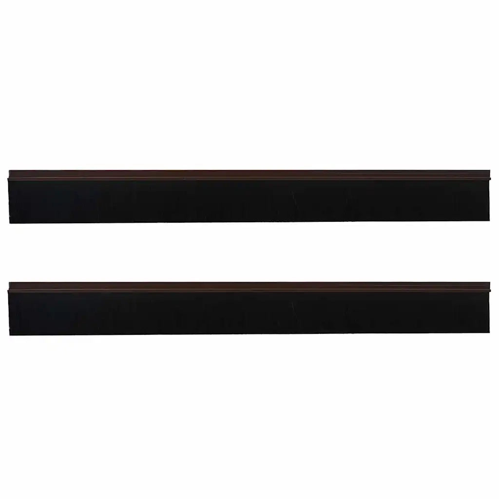 Spazzole per porte autoadesive 2 pz Marrone 100 cm CFW8517348