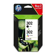 HP 302 Confezione doppia Cartucce originali per inchiostro nero/tricromia
