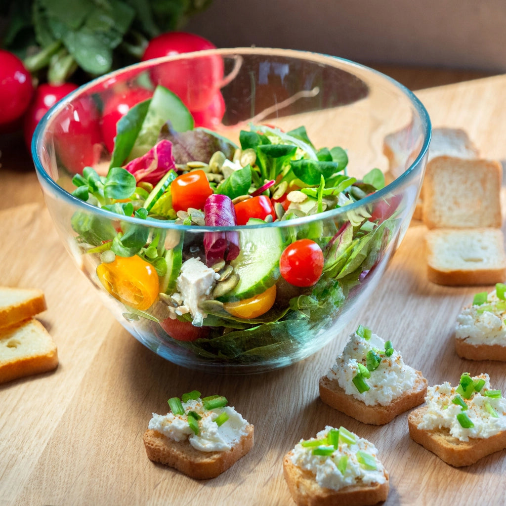 Ciotole per insalata KADAX in vetro, 17 cm, set da 2