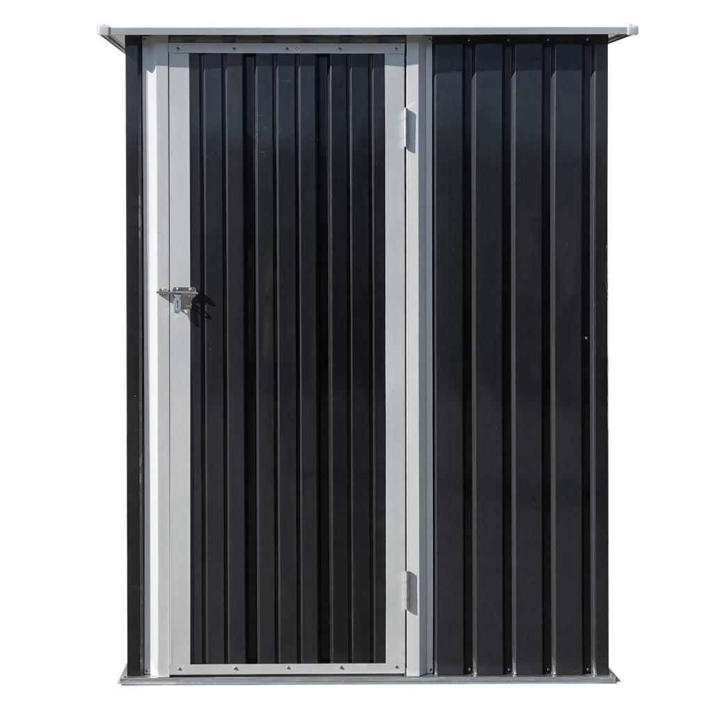 Capanno da Giardino in Acciaio ¨C Zephmum ¨C Grigio 142x84x189 cm