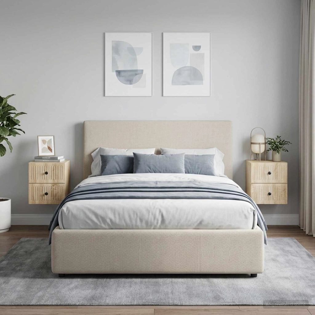 Mobiletto da notte a muro 2 pz Rovere Sonoma 33 x 34,5 x 40 cm 897960
