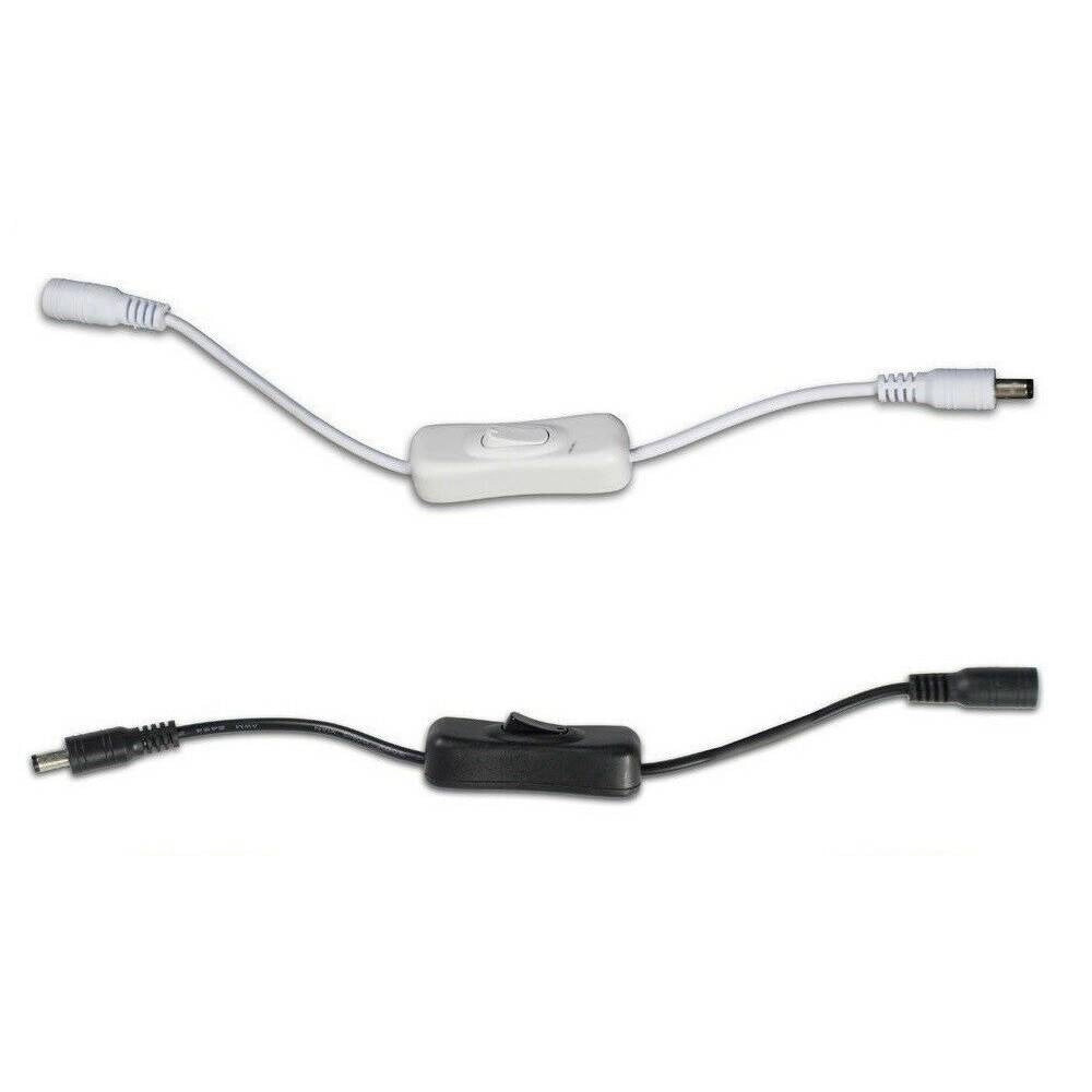 Trade Shop - Interruttore Per Strip Striscia Led Connettore Dc 12v-24v 12a Pulsante S-12v-02 -