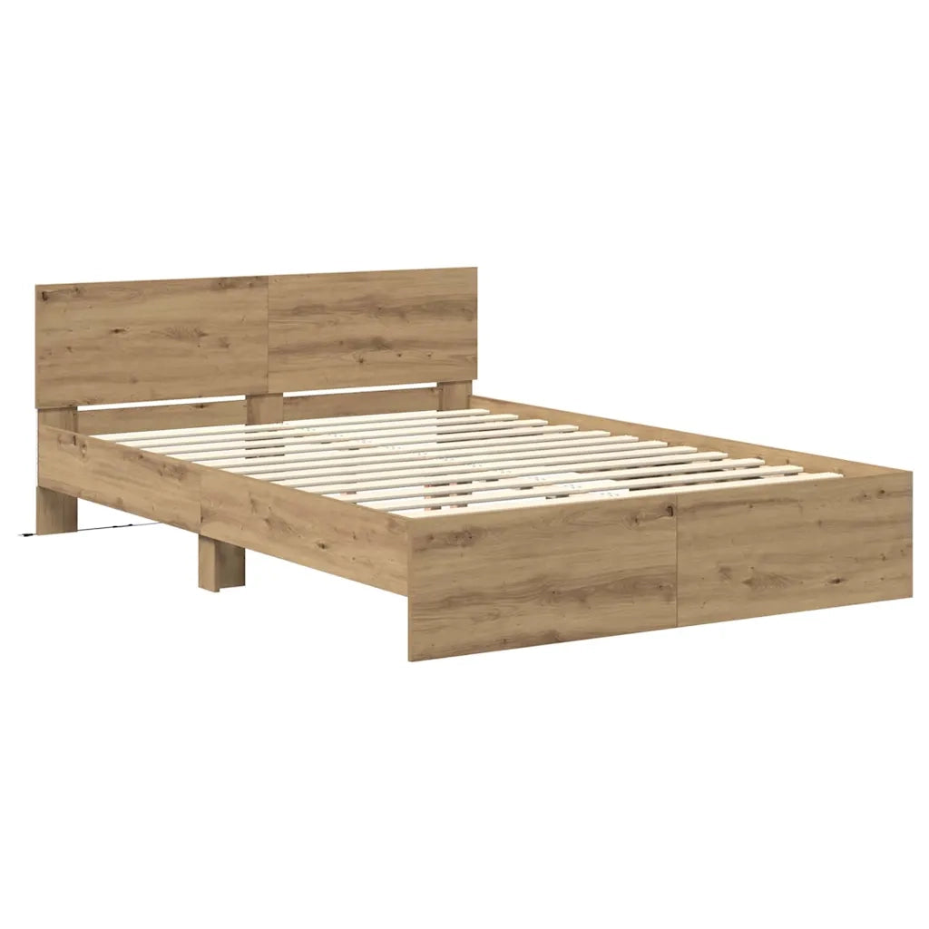 Struttura del letto Rovere artigianale 120 x 190 cm 3403593