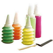 Kit Decorazione Torte e Dolci 3 Bottiglie 8 Beccucci e 1 Spatola