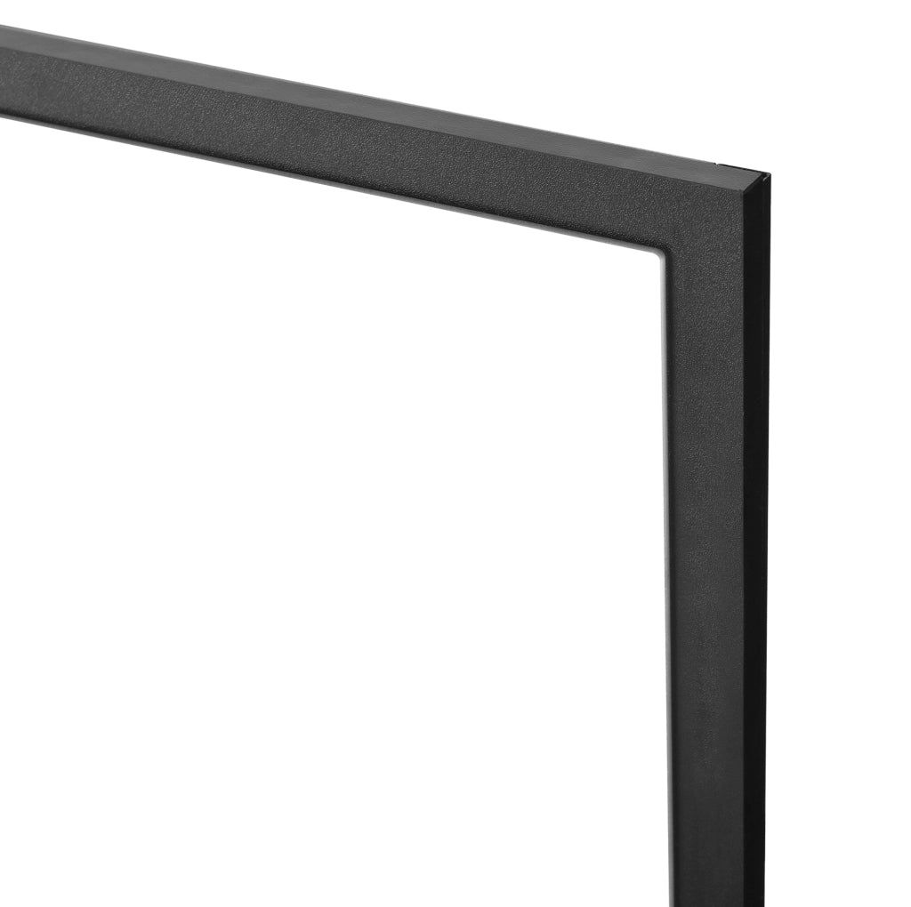 Toeletta con specchio e 3 cassetti 100x45x105 cm in pannello truciolare nero con prese integrate