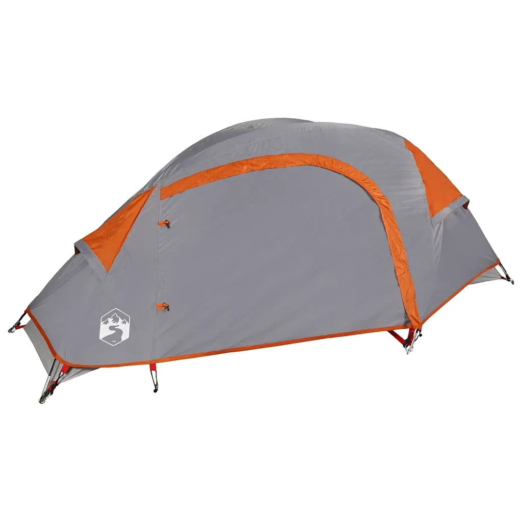 Tenda da Campeggio a Cupola 1 Persona Arancione Impermeabile 94561