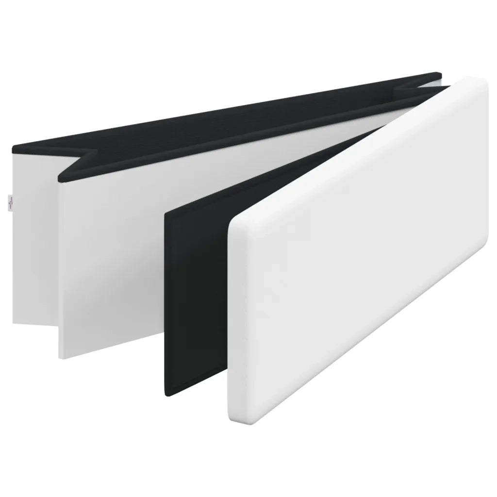 vidaXL Panca Portaoggetti Pieghevole Bianca in PVC