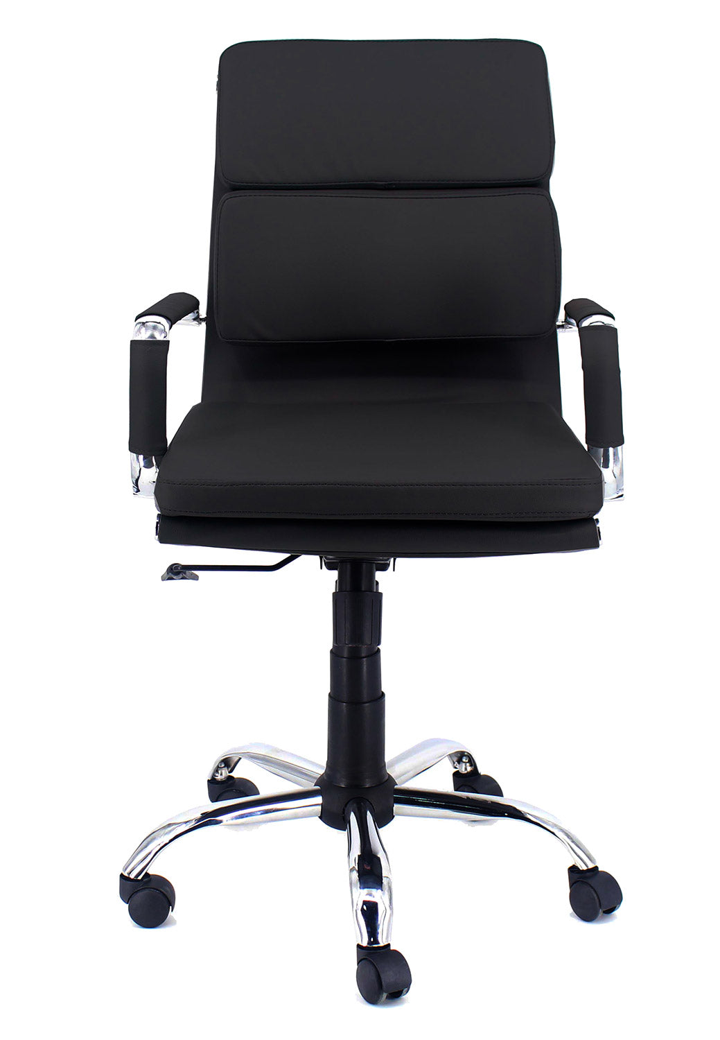 Sedia Poltrona Direzionale da Ufficio in Similpelle Mito Nera