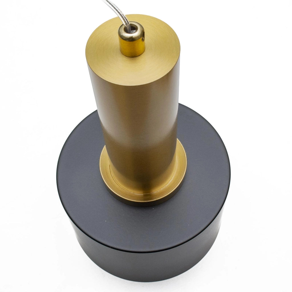 Applique Pendente Design Moderno Bronzo e Nero Lampada da Parete a Sospensione E27 Regolabile per Comodino Interni Soggiorno Corridoio