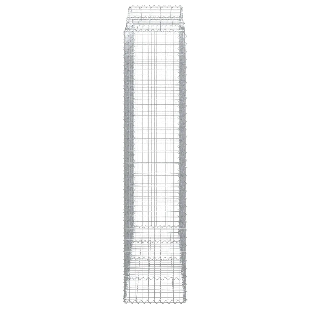 Cesti Gabbioni ad Arco 2 pz 200x50x220/240 cm Ferro Zincato