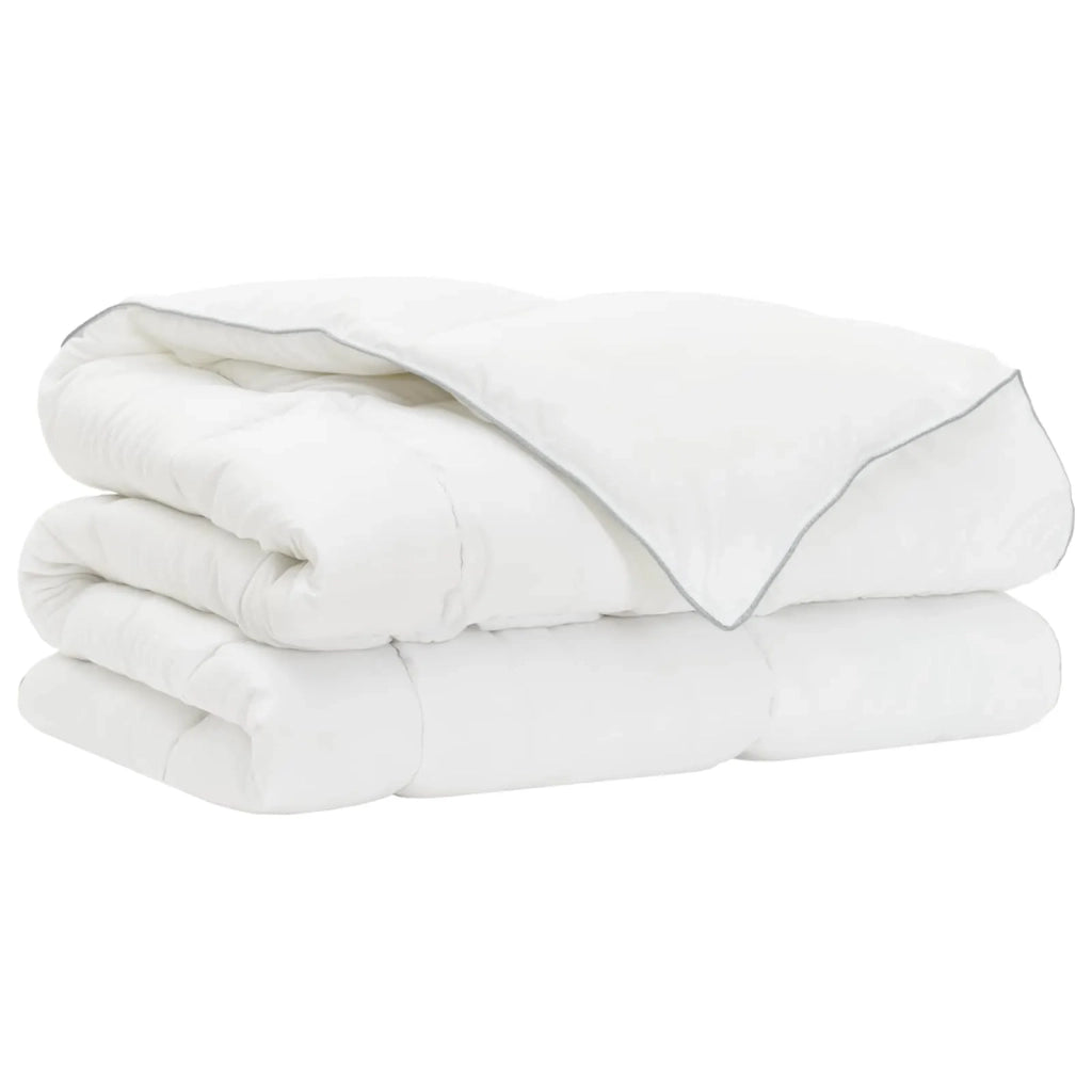 Set Duvet e Cuscino da Letto Bianco 200 x 220 cm Fibra di bambù 42041956