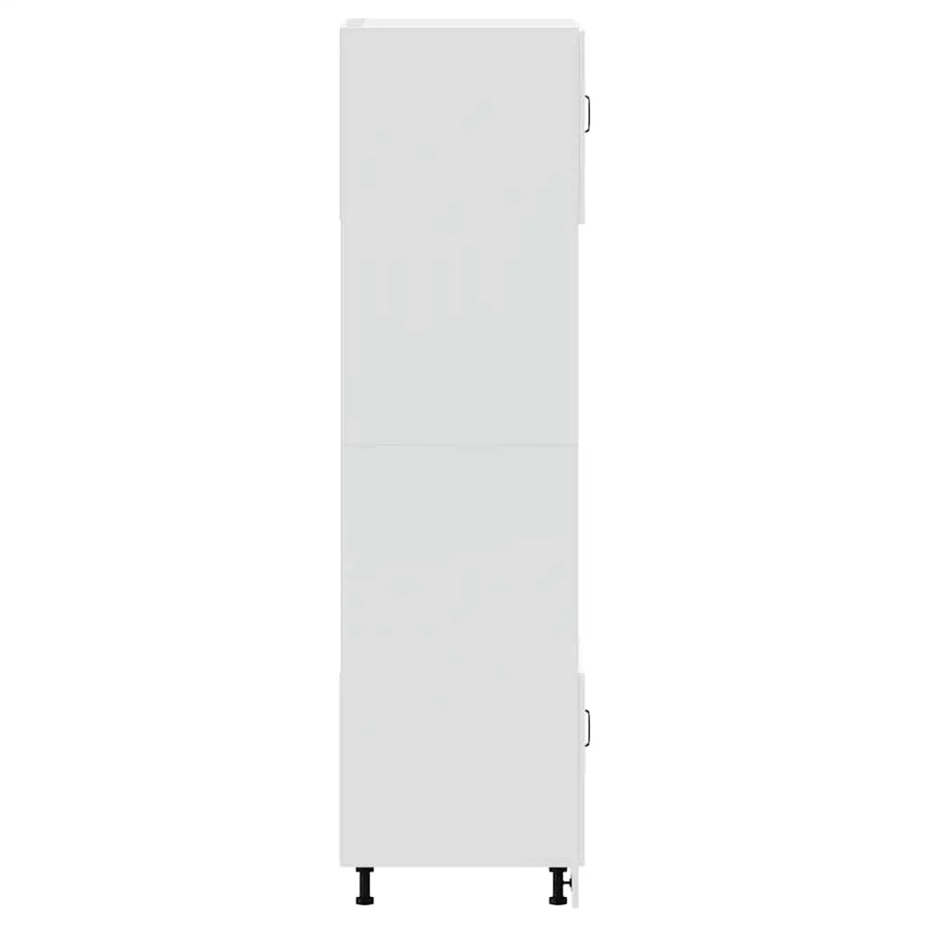 Set di 2 mobili da forno regolabili classici design moderno cucina 60 x 57 x 207 cm legno ingegnerizzato bianco 02_0055716