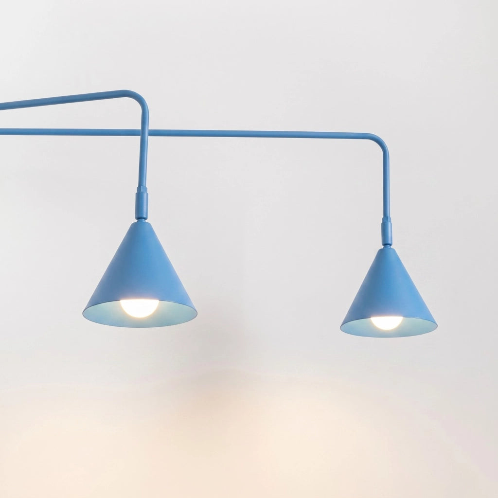 Applique NOX 2 azzurro con interruttore