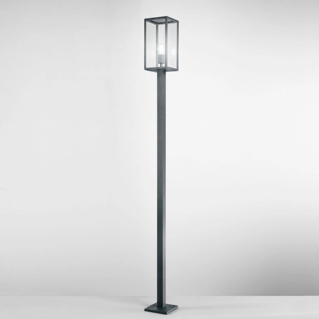 PALO MIRAGE ANTRACITE 1 LUCE ATTACCO E27 IP44 X17X17X199,5CM IN METALLO E VETRO