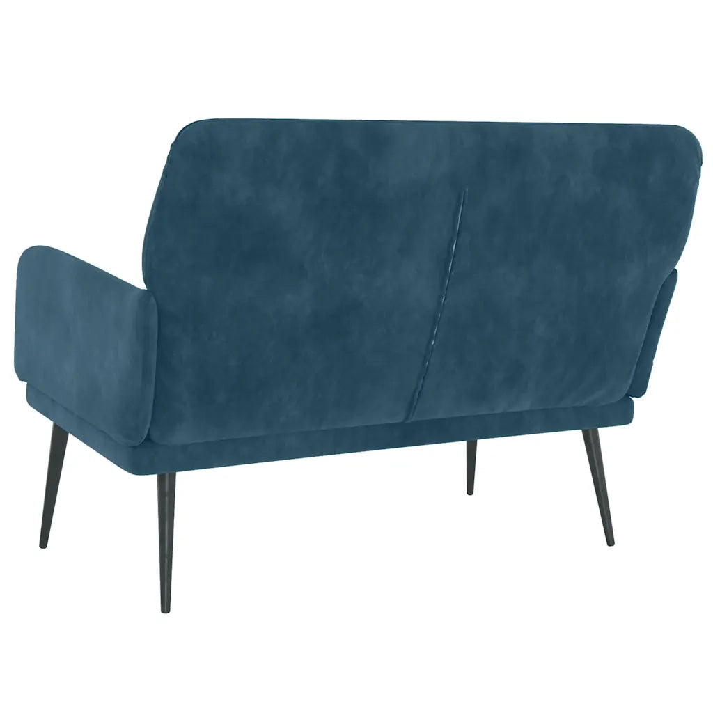 Panca Blu 108x79x79 cm in Velluto CFW4650562