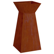Fioriere | Cassetta per fiori | Vaso a Pilastro Argento 35 x 35 x 73 cm