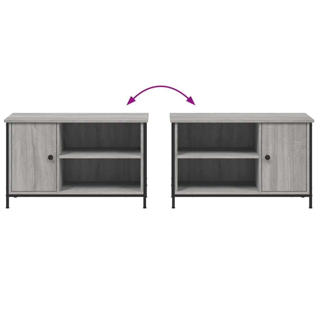 Mobile Porta TV Grigio Sonoma 80x40x50 cm in Legno Multistrato 832771