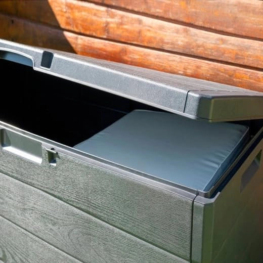 Baule Portatutto Multiuso Cm 118 x 59 x 57 Pro Garden Colore Antracite