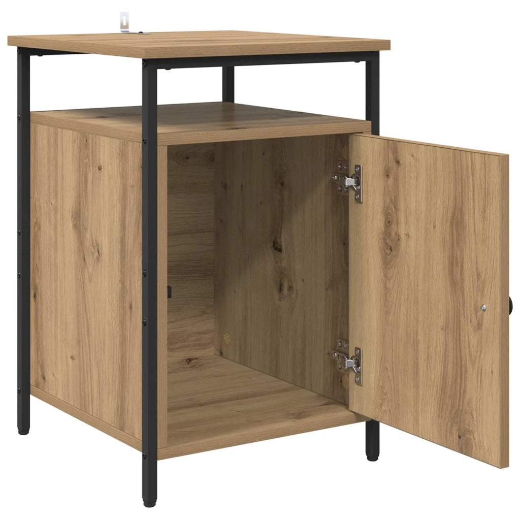 Armadio da Notte 2 pcs Rovere artigianale 40 x 42 x 60cm