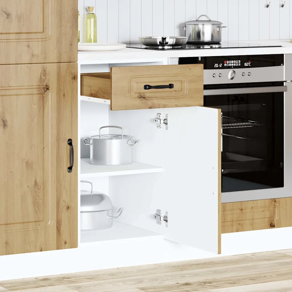 vidaXL Base da Cucina Kalmar Rovere Artigianale in Legno Multistrato