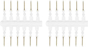 Accessori per pesca a spigola - 24 pezzi - Spigola a punta con contrappeso - Connettore in silicone - Attrezzatura per pesca a spigola - Accessori per pesca - Acciaio di carbonio - Modello: Karperaas 24 Stuks