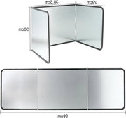 Spatwand per cucina - Protezione per la piastra di cottura & Spatwand per parete con schermo per forno a gas - Anticarbonizzazione - Protezione oleosa - Pieghevole - Facile da pulire (Spatwand piccola)