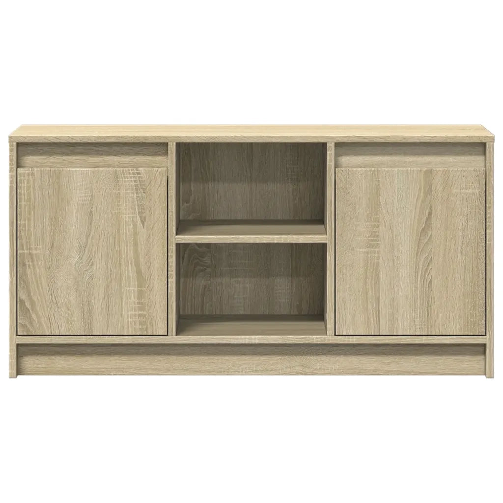 Mobile Porta TV con LED Rovere Sonoma 100x34x50cm in Truciolato 852189