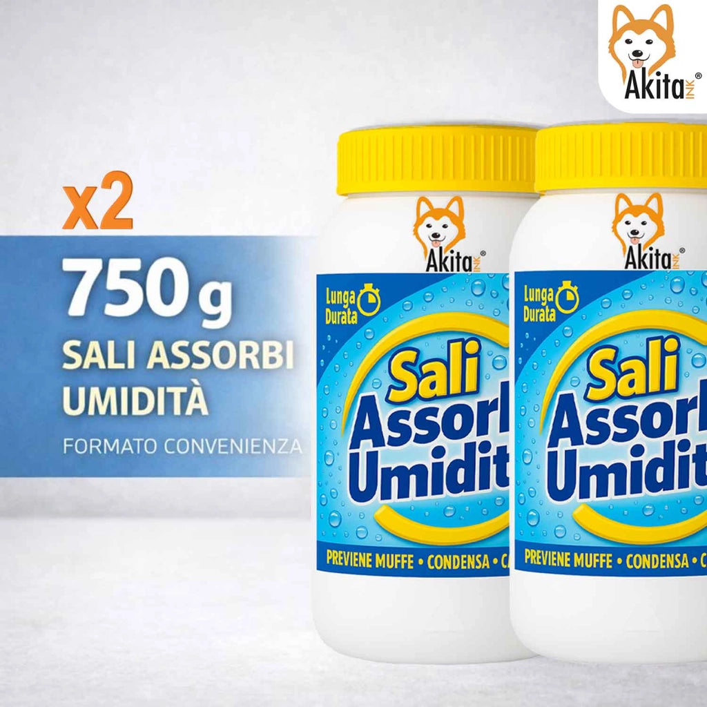 Akitaink 2 Sali Assorbiumidita 750g Antimuffa