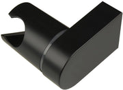 Supporto doccia in ABS con angolo regolabile e maniglia regolabile in cromatura nera con supporto per testa doccia regolabile e montaggio a parete