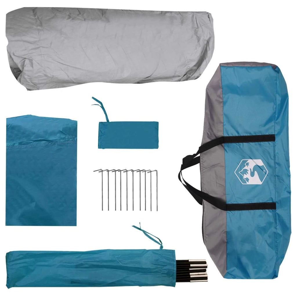 Tenda Istantanea Blu 365 x 380 x 200 cm Poliestere e Acciaio 42028700