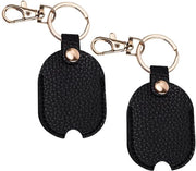 Sostituzione per leghetti danneggiati - Porta chiavi leggera - Design compattato - 2 pezzi - Materiale PU - Confezione di sostituzione