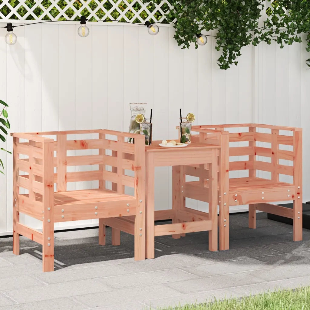 Sedie da Giardino 2 pz | Sedie da Esterno 61,5x53x71 cm Legno Massello di Douglas