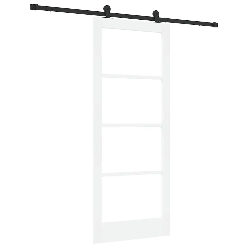 Porta scorrevole ORKDAL Bianco e Nero 83 x 202 cm 3332026