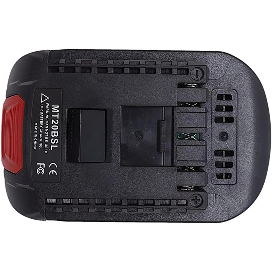 Adattatore Batteria Makita 18V a Bosch 18V MT20BSL – Compatibile con Utensili Bosch 18V | Nylon 66+Fibra di Vetro, ABS