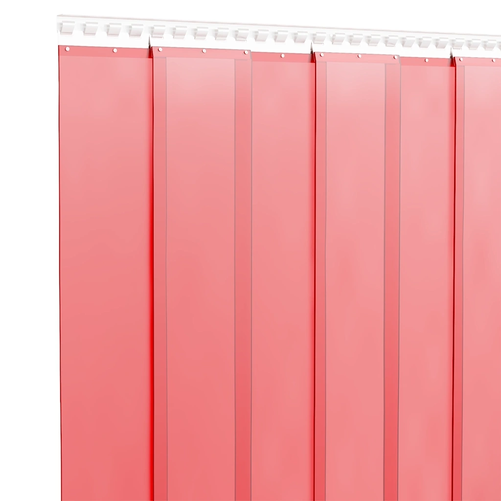 Tenda per Porte Rossa 300 mm x 2,6 mm 25 m in PVC 153869