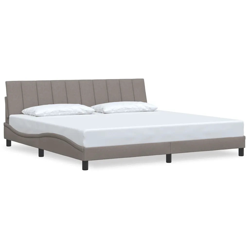 Giroletto senza Materasso Hanko Tortora 200x200 cm in Tessuto 3310416