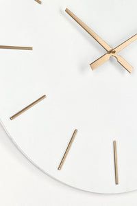 Orologio da Muro Ø 60x5 cm Timeline in Legno Bianco