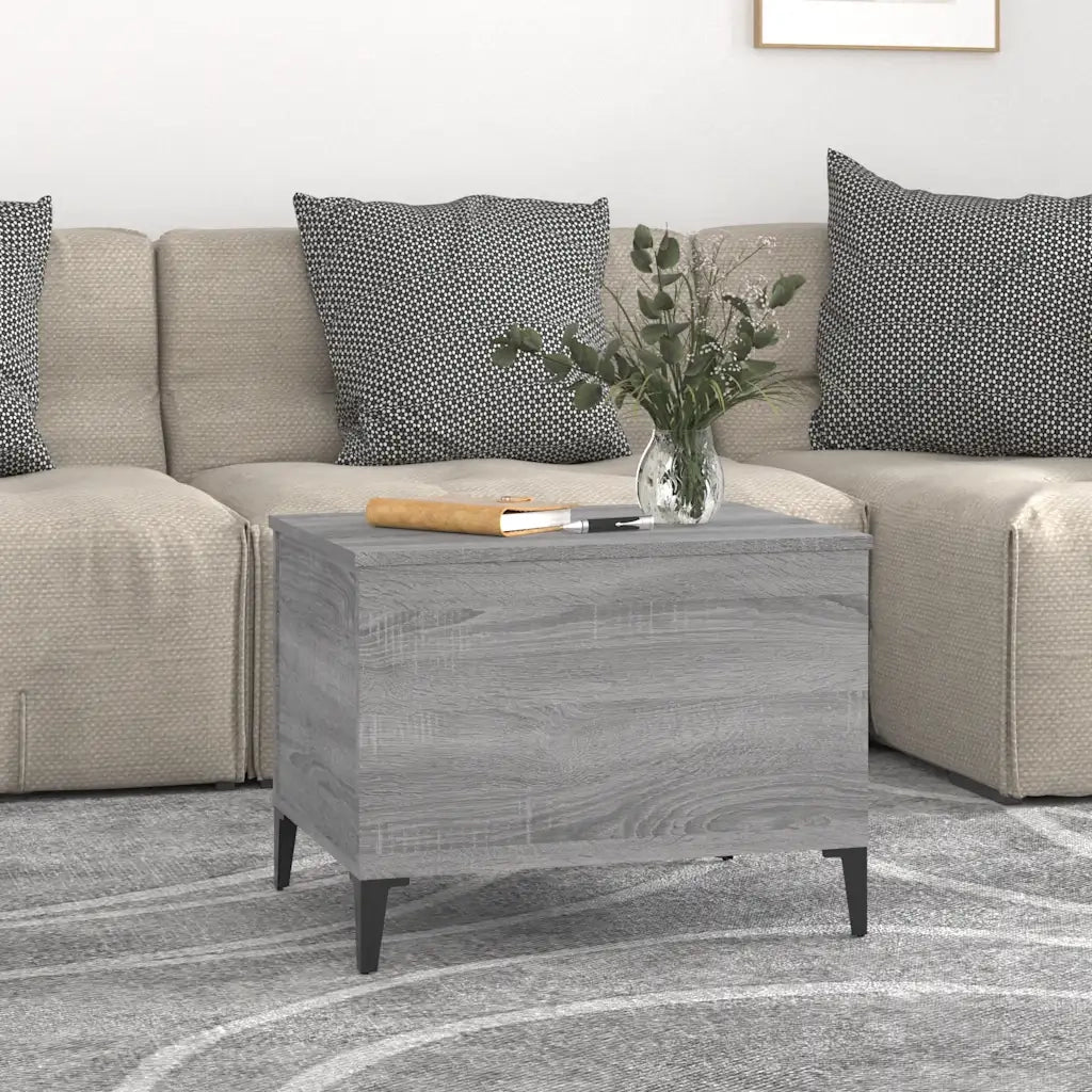 Tavolino salotto | Tavolino da caff¨¨ | Tavolino da Soggiorno Grigio Sonoma 60x44,5x45 cm Legno Multistrato