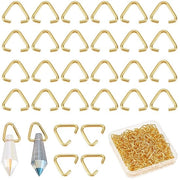 Anelli a treccia 400 pezzi - Anelli a treccia aperti - Anelli a treccia in ottone dorato - Per creare gioielli - Con connettori a colori - Ideali per il fai da te - Connettore per gioielli
