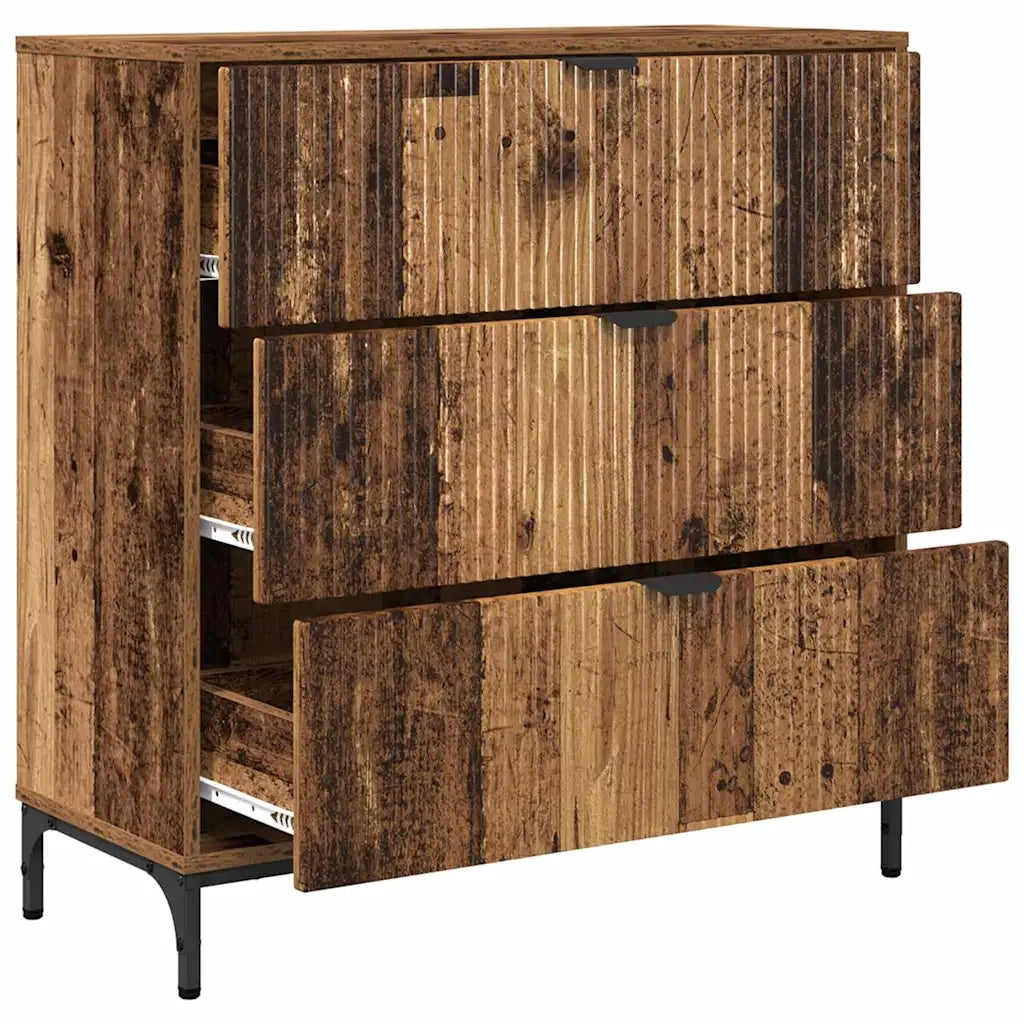 Credenza-Buffet-Armadio da cucina Legno vecchio 79.5 x 33 x 82 cm Legno multistrato