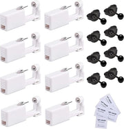 8 pezzi di pistole per piercing sterili - set di sicurezza da getto con punte - accessori per piercing - acciaio inossidabile.