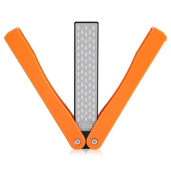 Pietra di affilatura a doppia grana - Gialla - Sfoglia manuale - Ideale per outdoor e campeggio