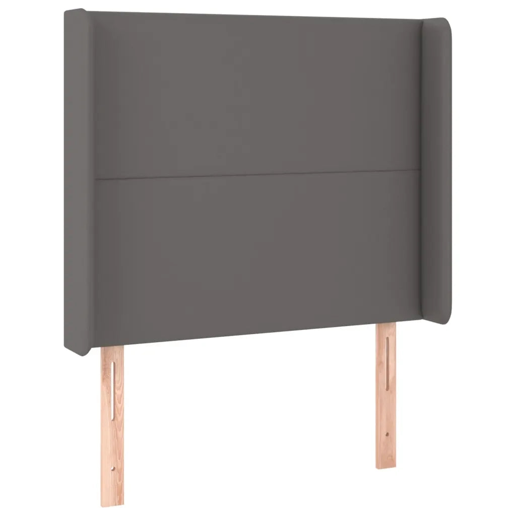 Testiera a LED-Testata con LED Grigio 93x16x118/128 cm in Similpelle 673287