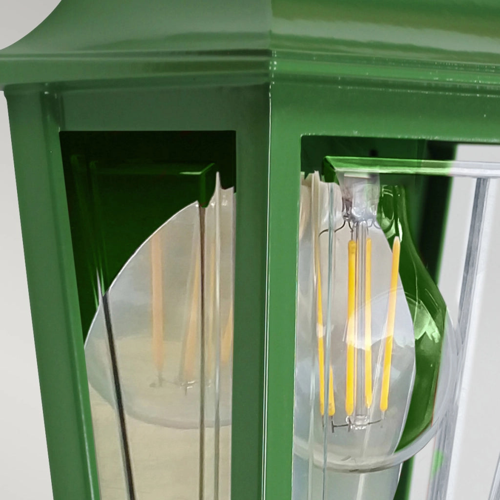 Applique esterna lanterna classica verde E27 IP44 Elstead