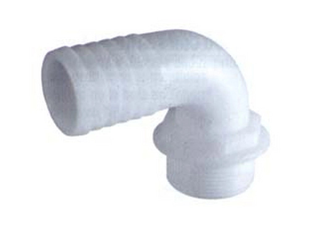 10pz raccordo in nylon curvo 90° portagomma  - m 3/4" x dn ø mm.20 25/32" cod:ferx.fer197502