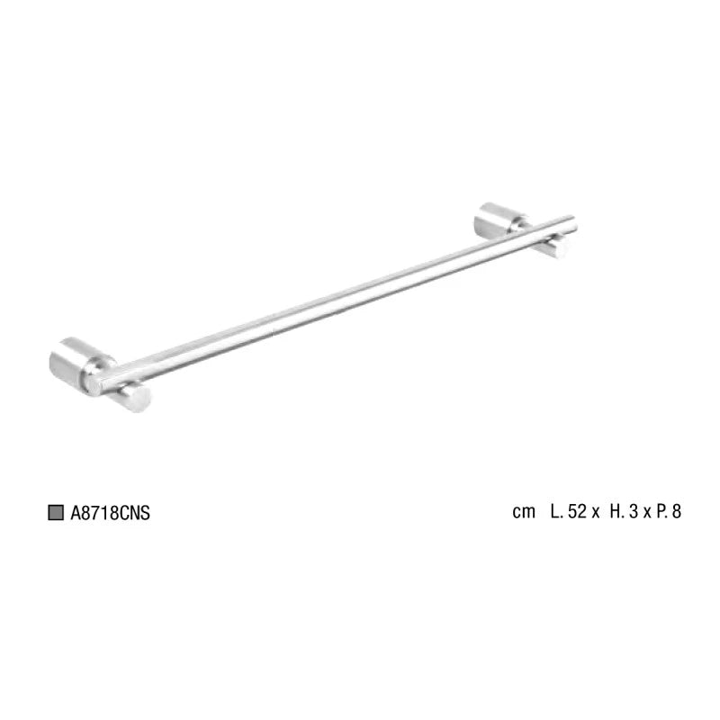 Porta salviette in acciaio spazzolato 52 cm - serie strike