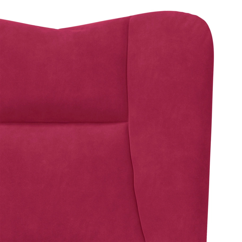 Divano Sedia-Poltrona Rosso Vino 63 x 67 x 94 cm Velluto 107010